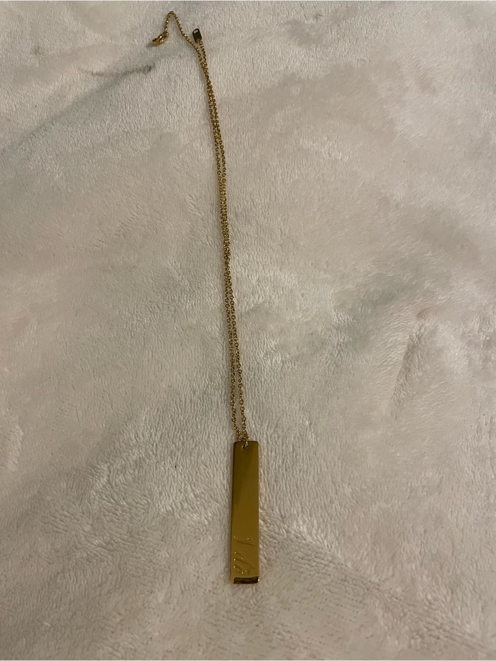 “I DO” Gold Bar Pendant Necklace - Women Jewelry